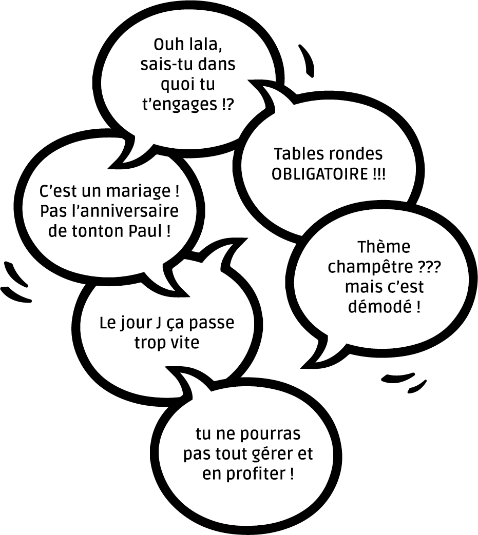 Mariage : vous lancer seul(e) dans l’organisation ?